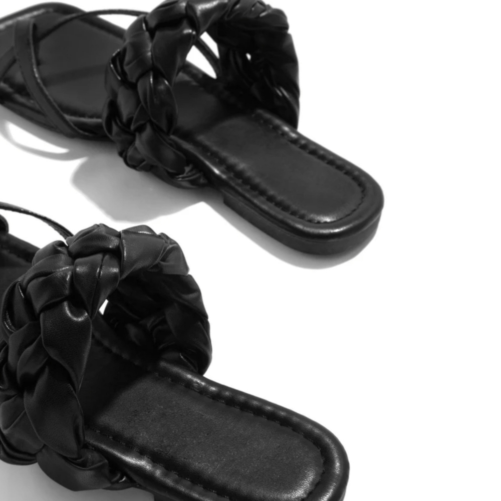 Braided Sandals Available in 3 Beautiful Colors 🤍🖤💚 - Picture 8 of 9